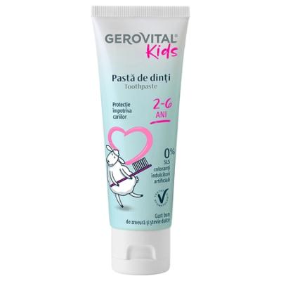 Gerovital Kids Pasta Dinti Copii 2-6 Ani 50ml