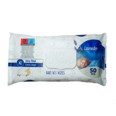 Sleepy Servetele Umede Prosoape XL 50Buc/Set Lavandă 