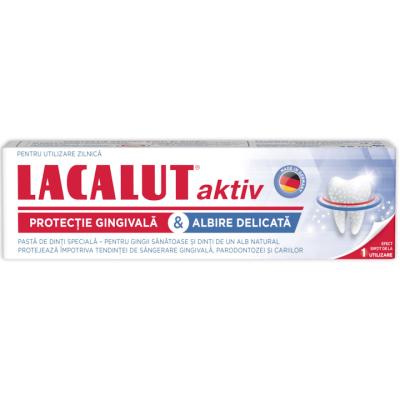 Lacalut Pasta Dinti 75ml Aktiv Whitening Albire Delicata