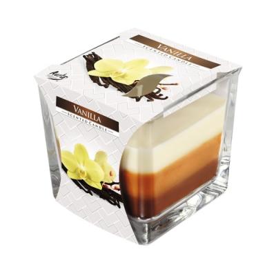 Lumanare Parfumata in Pahar in Trei Culori SNK 80-67 Vanilla
