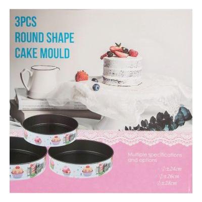 Tava Rotunda Antiaderenta cu baza Detasabila 3Buc/Set./24,26,28cm