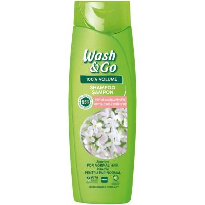 Wash&amp;Go Sampon 360ml Hidratant cu extract de iasomie pentru par normal