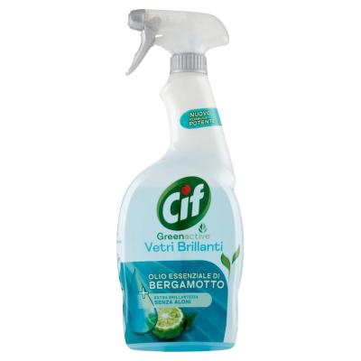 Cif Solutie Detergent pentru geamuri 650ml cu Ulei Esential de Bergamota