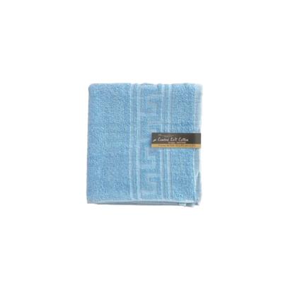 Prosop Bumbac Greek border 50x90cm 500g/m2 Bleu