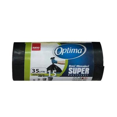 Sano Optima Saci Menaj 35L 15Buc/Set Negru