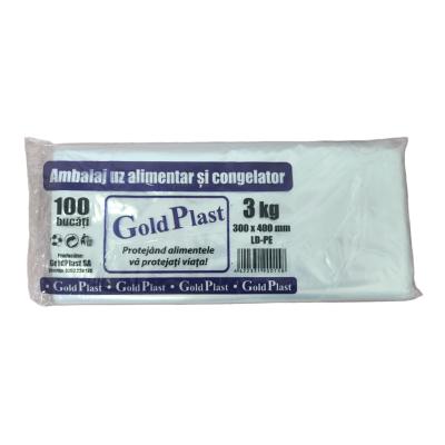 Gold Plast Pungi Congelator Alimentare 30x40cm Pentru 3KG 100 Buc/Set