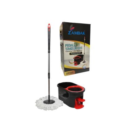 Zambak Set Mop Rotativ si galeata 14L cu pedala Turbo ZP355