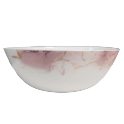 Dinova Bol Opal Alb Salata 24Cm Model Rozalin