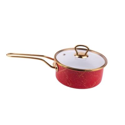 Goldmann Cratita Emailata cu maner si capac sticla 18x9cm 2L, Rosu GM 4521-18R