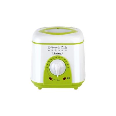 Rosberg Friteuza Airfryer, 950W, 1L, termostat, strat antiaderent, alb / verde R51980B