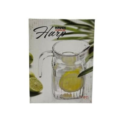 Kaveh Carafa Sticla Transparenta Harp model patrat 500Ml
