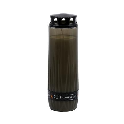 Premium Line Candela cu Capac Anti-vant Timp de ardere 168h Negru