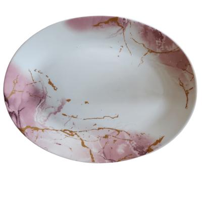 Dinova Platou Oval Opal 35x27Cm Model Rozalin