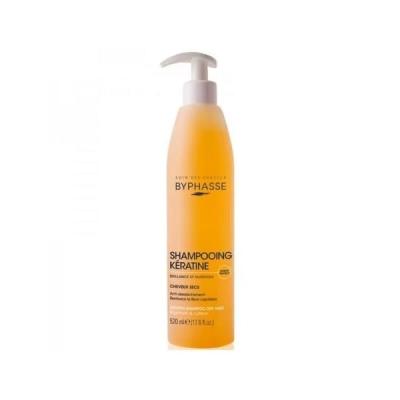 Byphasse Sampon cu Keratina Sublim Protect 520ml pentru par uscat, nutritie si stralucire