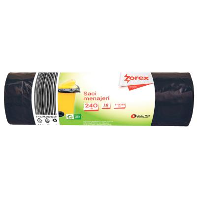 Zorex Saci Menaj 240L 10Buc/Set Negru