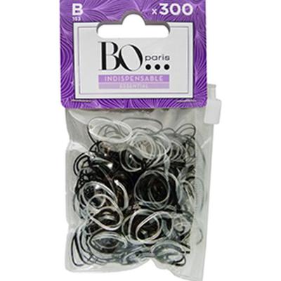 BO PARIS Mini Elastic Par MAGICAL transparent si negru 300 buc/set