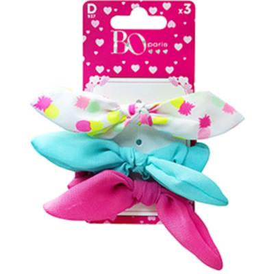 BO PARIS Elastic Par cu fundita colorata 3 buc/set