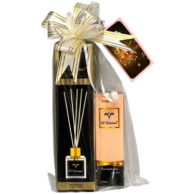El Divino Set Cadou Odorizant cu Betisoare 50ml Melon + Apa Parfum Women 8Ml BRIGHT RUBY 080