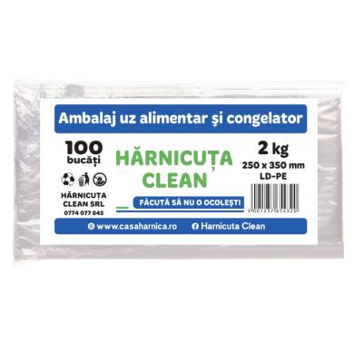 Harnicuta Pungi Congelator Alimentare 25x35cm Pentru 2KG 100 Buc/Set