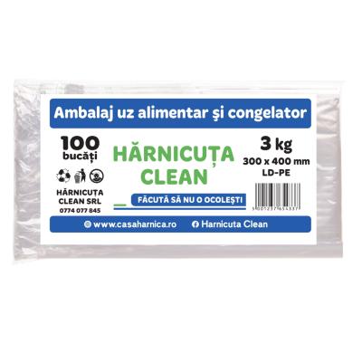 Harnicuta Pungi Congelator Alimentare 30x40cm Pentru 3KG 100 Buc/Set