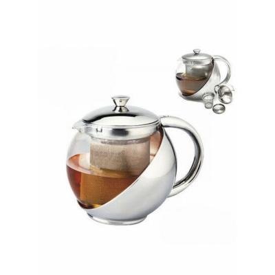 Ceainic Sticla/Inox 0.75L A04346
