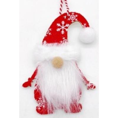 Decoratiune Craciun Figurina Brad Lemn+Textil+Pvc 17x12cm SD00356