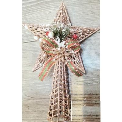 Decoratiune Varf Brad Craciun 28cm SD00374