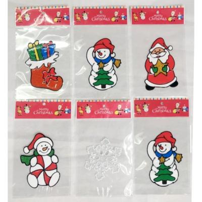 Decoratiune Craciun Sticker geam cu motive de iarna SD50353 6BUC/SET