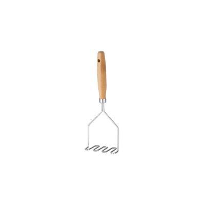 Pasator Zdrobitor Cartofi Inox cu Maner lemn 30cm