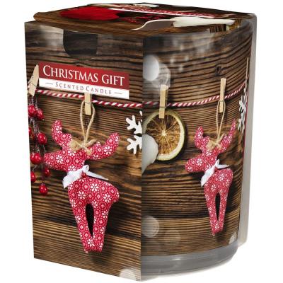 Lumanare Parfumata in Pahar Imprimat Sn72S-54 100g Editie Craciun-Christmas Gift Turata Dulce &amp; Scortisoara