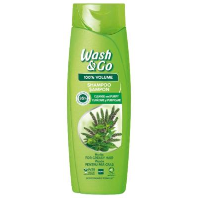 Wash&amp;Go Sampon 180ml Herbs pentru par gras cu extract de ierburi