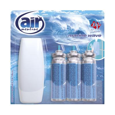 Air Menline Microspray Aparat Odorizant de camera Happy+ 3 Rezerve 15ml Marine Wave