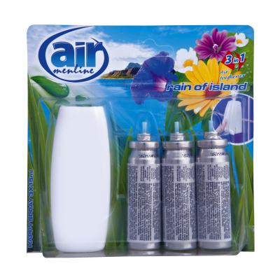 Air Menline Microspray Aparat Odorizant de camera Happy+ 3 Rezerve 15ml Rain of Island