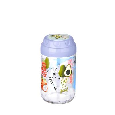 Borcan Sticla Decorativ Ermetic cu capac 660ML KC-542TZ
