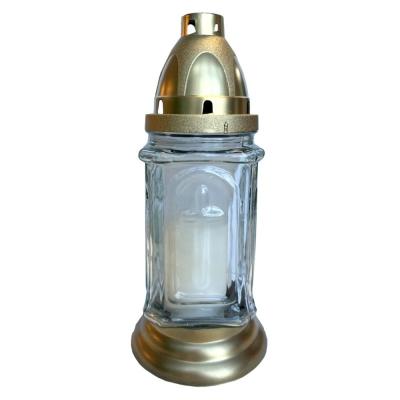 LCA Candela Sticla Felinar 590E-A Timp de ardere 24h Alb
