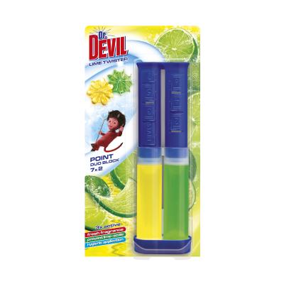 Dr Devil Odorizant Wc Seringa 7x2 Duo Block 65g Lime Twister