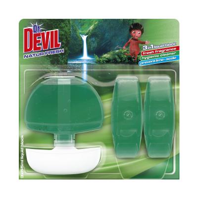 Dr Devil Odorizant Wc Lichid 3in1, 3x55ml Natur Fresh