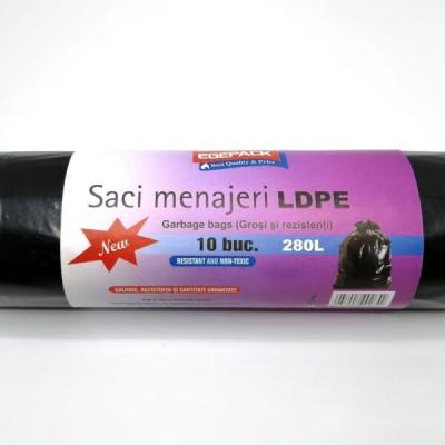 Egepack Saci Menaj 280L 10Buc/Set Negru