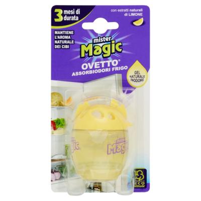 Mister Magic Odorizant frigider 40g cu Extract din Lamaie