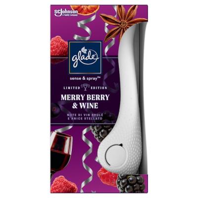 Glade Sense &amp; Spray Aparat Odorizant pentru camera 18ml Merry Berry