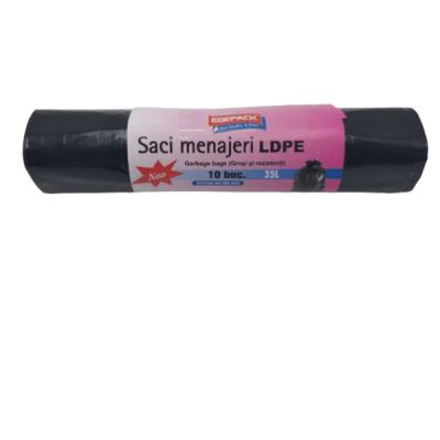 Egepack Saci Menaj 35L 10Buc/Set Negru