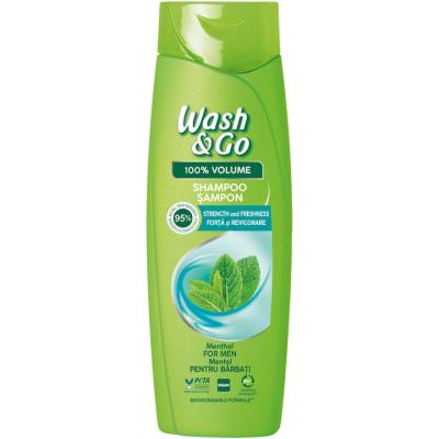 Wash&amp;Go Sampon 360ml cu extract de Menthol