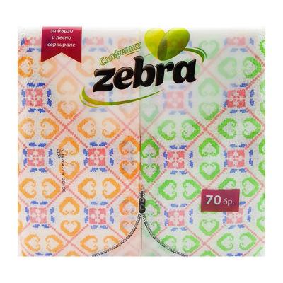 Zebra Servetele Masa Color 33X33cm 70 buc/pachet