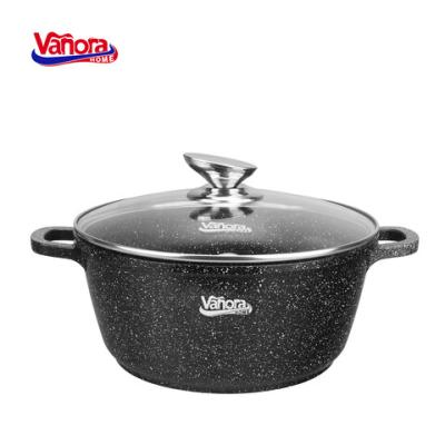Vanora Home Cratita antiaderenta cu capac din sticla 20cm 2.6L