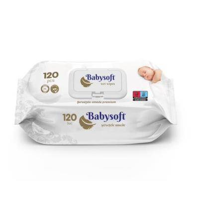 Babysoft Servetele Umede Copii 120Buc/Set Premium
