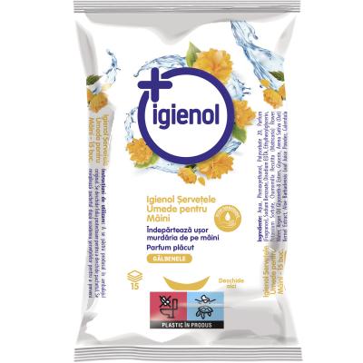 Igienol Servetele Umede Antibacteriene 60buc/Set Galbenele