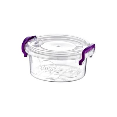 Alisan Cutie Depozitare Alimente Rotunda Transparenta cu manere si capac Ella 2L
