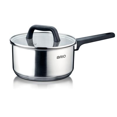 Brio Metallica Cratita Inox Cu Capac Sticla 18x9cm 2.2L 106088