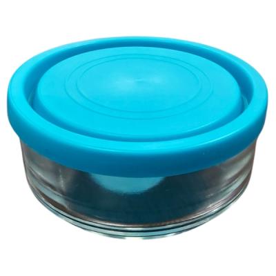 KITCHEN Caserola Rotunda sticla cu capac plastic 1.5L 17cm