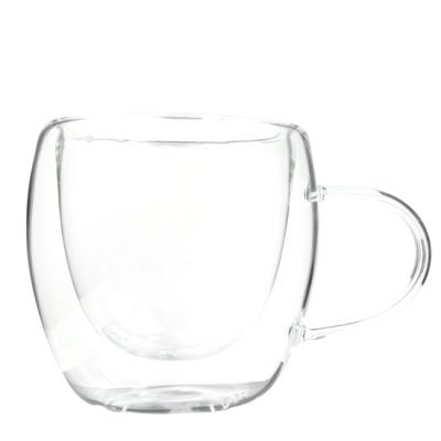Cana sticla cu Perete Dublu Transparenta 250ML A14684